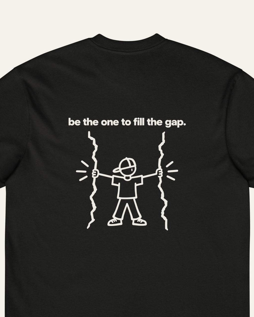 Close up of the the gap print, be the one to fill the gap