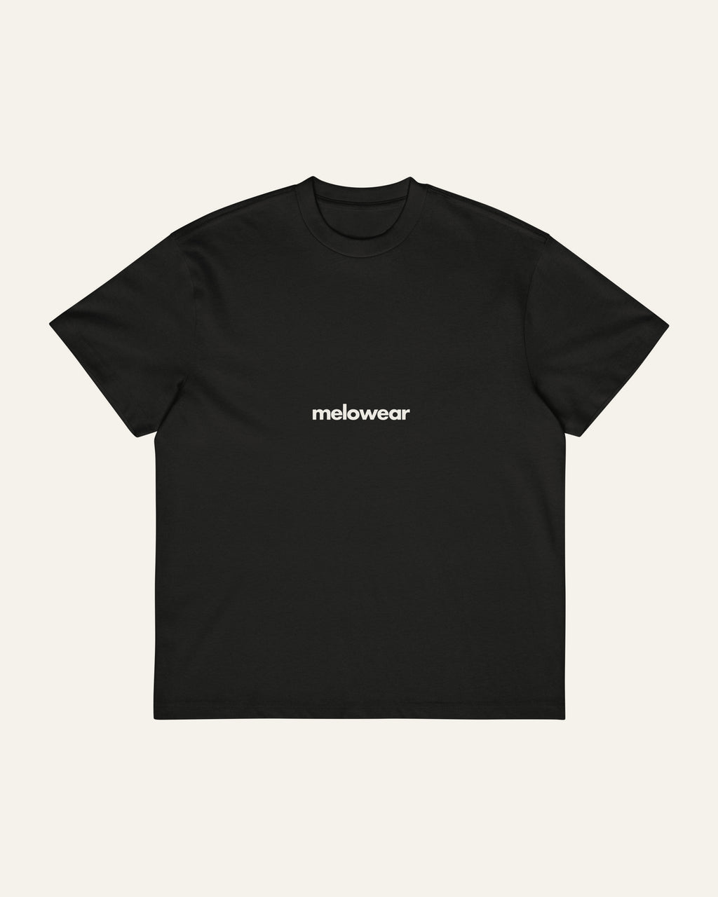 melowear the other kind tee, front with the wordmark small on the chest