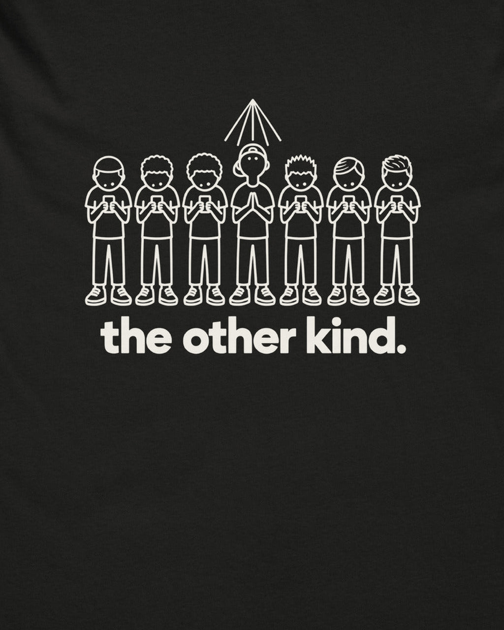 melowear the other kind tee, detail of the back print