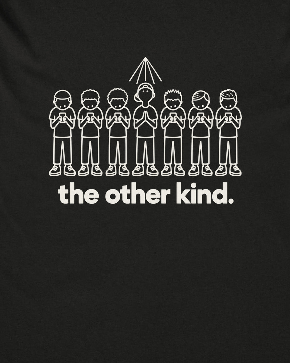 melowear the other kind tee, detail of the back print